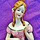 Винтаж: Aнтикварная куклa половинка Half doll фарфор Франция, Куклы винтажные, Орлеан,  Фото №1