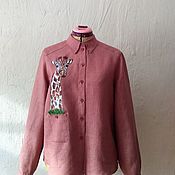 Одежда handmade. Livemaster - original item blouse: : Giraffe