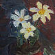 Oil painting Primroses. Pictures. medwedkoLeather. My Livemaster. Фото №6