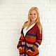 Заказать Кардиган вязаный Осень. Татьяна Knitting Patterns ( tussyL). Ярмарка Мастеров. . Кардиганы Фото №3