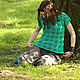 Top, blouse cotton "Green turquoise". Tanks. IRINA GRUDKINA Handmade Knitwear. Online shopping on My Livemaster.  Фото №2