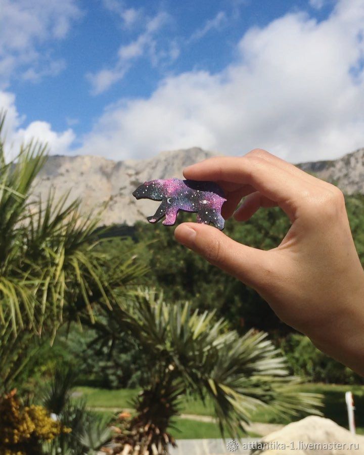 Брошь космический медведь в интернет-магазине на Ярмарке Мастеров ...