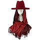 Шляпа федора в красном цвете. Шляпы. EDIS | дизайнерские шляпы Наталии Эдис. Ярмарка Мастеров.  Фото №6