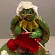 Ватная елочная игрушка черепаха Тортила из сказки Буратино. Елочные игрушки. 'Ватная страна' Светланы Стасенко.. Интернет-магазин Ярмарка Мастеров.  Фото №2