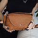 Женская сумочка коричневая (рыжая сумка). Классическая сумка. Migoto_bags. Интернет-магазин Ярмарка Мастеров.  Фото №2