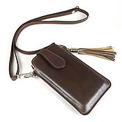Сумки и аксессуары handmade. Livemaster - original item Phone / Smartphone Case with strap, pocket and Tassel. Handmade.