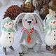 Зайчонок Вики. Мягкие игрушки. Jingle Bears. Ярмарка Мастеров.  Фото №4