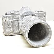 Подарки к праздникам handmade. Livemaster - original item Planters-glass Camera made of concrete a gift to a man. Handmade.