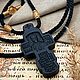 Крестик с портретом Николая Чудотворца и молитвой к нему. Крестик. MisMi jewelry. Ярмарка Мастеров.  Фото №4