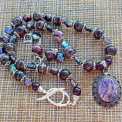 Beads of chocolate Ethiopian opal