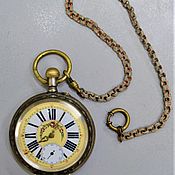 Винтаж: Старинные каминные часы производства Франции начала 19 века