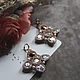 Wedding rhinestone earrings Large cross dangle earrings, Earrings, Moscow,  Фото №1