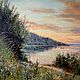 Картина река, холст, масло, 60х90 см. р.Ока. Утренняя прохлада. Картины. 'Живая палитра' Ольги Тикуновой. Интернет-магазин Ярмарка Мастеров.  Фото №2