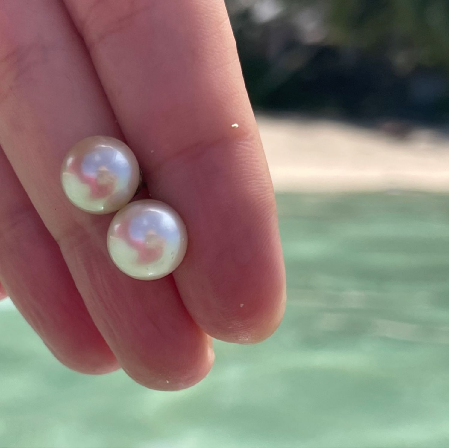 Жемчуг морской Таити – заказать на Ярмарке Мастеров – UCDVERU | Серьги ...