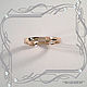 Order Ring 'Light style' gold 585, Zirconia. MaksimJewelryStudio. Livemaster. . Rings Фото №3