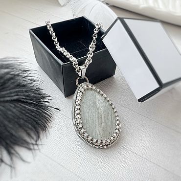 Украшения ручной работы. Ярмарка Мастеров - ручная работа Кулон «лунный камень». Handmade.