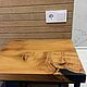 Столешница из массива дерева в ванную. Мебель для ванной. Раковины из натурального камня/слэбы. Интернет-магазин Ярмарка Мастеров.  Фото №2
