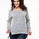 Sweatshirt 'Light grey'. Jumpers. BORMALISA. Online shopping on My Livemaster.  Фото №2