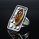 Ring amber silver 925 ALS0043. Rings. Sunny Silver. My Livemaster. Фото №5