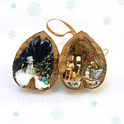 Сувениры и подарки handmade. Livemaster - original item Miniatura personalizada en nogal: con ventana.. Handmade.