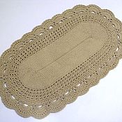 Для дома и интерьера handmade. Livemaster - original item Carpets: crocheted oval rug made of cord.. Handmade.