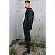 Жакет мужской из конопляной ткани Hemp French Work Jacket Garment Dyed. Верхняя одежда мужская. VÄN Studio. Ярмарка Мастеров.  Фото №4
