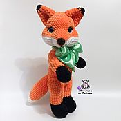 Куклы и игрушки ручной работы. Ярмарка Мастеров - ручная работа Soft toy Fox Toby plush crocheted Fox. Handmade.