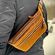 Сумка «Бананка» из натуральной кожи. Поясная сумка. VIKING LEATHER CRAFT. Интернет-магазин Ярмарка Мастеров.  Фото №2