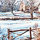 Watercolor painting 'First snow.'. Pictures. Senchilova Evgenia. Online shopping on My Livemaster.  Фото №2