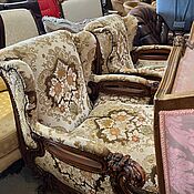 Винтаж: Кресло в стиле Людовика XV. Антиквариат из Европы