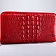 Crocodile leather Wallet with one zipper IMA0013R3, Wallets, Moscow,  Фото №1