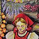 614. Расписная разделочная доска Хозяюшка. Пора солить огурцы. Элементы интерьера. Татьяна - шкатулки для души. Ярмарка Мастеров.  Фото №6