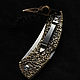 Заказать Накладки на нож:  Ravenman of palaeolith. Джон Доу (TrollishJewelry). Ярмарка Мастеров. . Ножи Фото №3