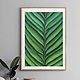Зеленая картина Листья. Картина с тропическими листьями, Картины, Новоуральск,  Фото №1
