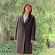 Chocolate-colored felted coat, Coats, Rostov-on-Don,  Фото №1