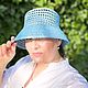 Сумка-тоут вязаная крючком из рафии голубая. Сумка-тоут. Подарки  IrishcrochetGift. Ярмарка Мастеров.  Фото №15