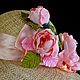 Straw hat ' Pink roses'. Hats1. Novozhilova Hats. My Livemaster. Фото №6