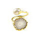 Ring with white pearl and quartz, pearl ring with two stones. Rings. Irina Moro. Online shopping on My Livemaster.  Фото №2
