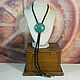 India 'Ethnic' bolo tie with stones (Coral and Turquoise). Vintage ties. Neformal-World. My Livemaster. Фото №5