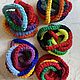 Dreadlocked knitted multicolored scarf. Scarves. vyazanaya6tu4ka. My Livemaster. Фото №4