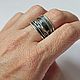 Кольцо из серебра "Черный шёлк 4". Кольца. Newstylejewelry. Ярмарка Мастеров.  Фото №9
