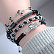 Set of 4 bracelets: onyx, spinel, hematite, Bracelet set, Moscow,  Фото №1
