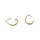 Order Earrings small oval 'Tenderness' gold ring earrings. Irina Moro. Livemaster. . Earrings Фото №3