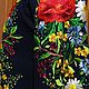 Embroidered dress 'Night garden' GP3-144. Dresses. babushkin-komod. My Livemaster. Фото №4