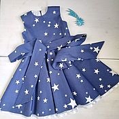 Детское платье праздничное "Снежинка"