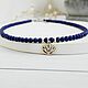 Order Lapis lazuli choker with silver. The star of Siberia. Livemaster. . Chokers Фото №3