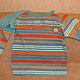 Vintage clothing: T-shirt striped long sleeves size 92, Vintage blouses, Moscow,  Фото №1