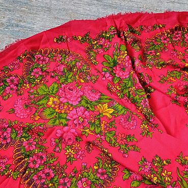 Винтаж ручной работы. Ярмарка Мастеров - ручная работа Винтаж: Платок винтажный. Handmade.