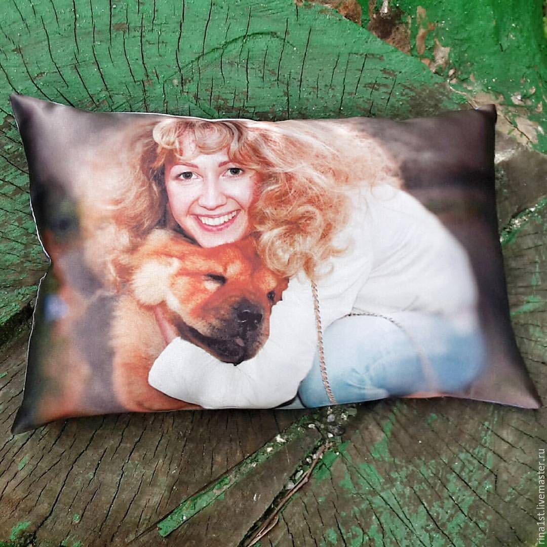 подушка с фотографией москва
