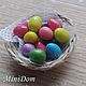 Painted eggs for Easter doll, Doll food, Schyolkovo,  Фото №1